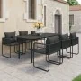 Set de comedor de jardín de 7 piezas PVC ratán negro by , Garden sets - Ref: Foro24-3060098, Price: 595,83 €, Discount: %