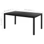 Set de comedor de jardín de 5 piezas PVC ratán negro de , Conjuntos de jardín - Ref: Foro24-3060102, Precio: 468,14 €, Descue...