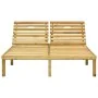 Tumbona doble y cojines madera de pino impregnada de , Tumbonas - Ref: Foro24-3065892, Precio: 216,89 €, Descuento: %