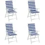 Cojines para sofá de palés 4 uds tela azul y blanco a rayas by , Cushions for chairs and sofas - Ref: Foro24-361254, Price: 5...