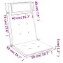 Cojines de silla con respaldo alto 2 uds tela Oxford beige de , Cojines para sillas y sofás - Ref: Foro24-361883, Precio: 37,...