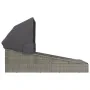 Tumbona con toldo plegable ratán sintético gris 200x114x128 cm by , Outdoor beds - Ref: Foro24-362274, Price: 358,63 €, Disco...