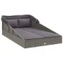 Tumbona con toldo plegable ratán sintético gris 200x114x128 cm by , Outdoor beds - Ref: Foro24-362274, Price: 358,63 €, Disco...