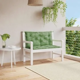 Cojines banco jardín 2 uds tela estampado de hojas 100x50x7 cm by , Cushions for chairs and sofas - Ref: Foro24-361675, Price...