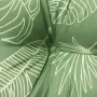 Cojines banco jardín 2 uds tela estampado de hojas 100x50x7 cm by , Cushions for chairs and sofas - Ref: Foro24-361675, Price...