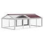 Corral de animales madera maciza pino moca 200x112,5x74 cm by , Cages and habitats for small animals - Ref: Foro24-172301, Pr...