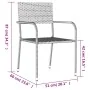 Juego de comedor de jardín 7 piezas ratán sintético negro by , Garden sets - Ref: Foro24-3156751, Price: 314,47 €, Discount: %