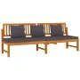 Sofá cama con cojín madera maciza acacia gris 200x60x75 cm by , Outdoor beds - Ref: Foro24-312145, Price: 361,71 €, Discount: %