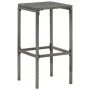Taburetes de cocina con cojines 3 uds ratán sintético gris by , Kitchen stools - Ref: Foro24-313444, Price: 147,97 €, Discoun...