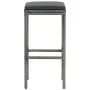 Taburetes de cocina con cojines 3 uds ratán sintético gris by , Kitchen stools - Ref: Foro24-313444, Price: 147,97 €, Discoun...