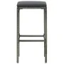 Taburetes de cocina con cojines 3 uds ratán sintético gris by , Kitchen stools - Ref: Foro24-313444, Price: 147,97 €, Discoun...