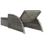 Tumbona de jardín con cojín de ratán sintético gris oscuro von , Liegen - Ref: Foro24-317178, Preis: 204,89 €, Rabatt: %