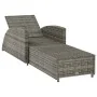 Tumbona de jardín con cojín de ratán sintético gris oscuro von , Liegen - Ref: Foro24-317178, Preis: 204,89 €, Rabatt: %