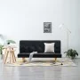 Sofá cama de cuero sintético negro by , Sofas - Ref: Foro24-247026, Price: 280,12 €, Discount: %