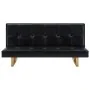 Sofá cama de cuero sintético negro by , Sofas - Ref: Foro24-247026, Price: 280,12 €, Discount: %