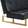 Sofá cama de cuero sintético negro by , Sofas - Ref: Foro24-247026, Price: 280,12 €, Discount: %