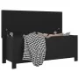 Caja de almacenaje y cojín madera ingeniería negro 105x40x45 cm von , Aufbewahrungskisten - Ref: Foro24-326769, Preis: 125,34...