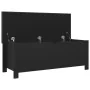 Caja de almacenaje y cojín madera ingeniería negro 105x40x45 cm von , Aufbewahrungskisten - Ref: Foro24-326769, Preis: 125,34...