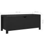 Caja de almacenaje y cojín madera ingeniería negro 105x40x45 cm von , Aufbewahrungskisten - Ref: Foro24-326769, Preis: 125,34...