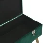 Banco con compartimento de terciopelo verde 80 cm by , Benches for halls and storage - Ref: Foro24-329929, Price: 95,40 €, Di...