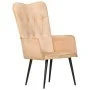 Sillón orejero de lona color crema by , Armchairs - Ref: Foro24-339651, Price: 85,74 €, Discount: %