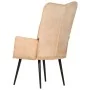 Sillón orejero de lona color crema by , Armchairs - Ref: Foro24-339651, Price: 85,74 €, Discount: %