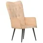 Sillón orejero de lona color crema by , Armchairs - Ref: Foro24-339651, Price: 85,74 €, Discount: %