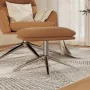 Reposapiés tela de microfibra gris taupe 60x60x35 cm by , Ottomans - Ref: Foro24-341559, Price: 37,86 €, Discount: %