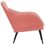 Sillón de terciopelo rosa 63x76x80 cm de , Sillones - Ref: Foro24-351457, Precio: 97,71 €, Descuento: %