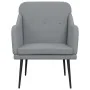 Sillón de tela gris claro 63x76x80 cm by , Armchairs - Ref: Foro24-351474, Price: 100,62 €, Discount: %