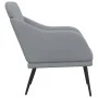 Sillón de tela gris claro 63x76x80 cm by , Armchairs - Ref: Foro24-351474, Price: 100,62 €, Discount: %