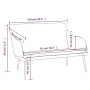 Banco de terciopelo negro 110x76x80 cm by , Banks - Ref: Foro24-351469, Price: 143,05 €, Discount: %