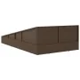 Tumbona cama de jardín ratán sintético marrón 110x200 cm by , Outdoor beds - Ref: Foro24-42666, Price: 294,72 €, Discount: %