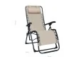 Tumbona plegable de terraza textileno crema de , Tumbonas - Ref: Foro24-47900, Precio: 98,80 €, Descuento: %