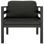 Sofá individual con cojines aluminio antracita von , Modulare Sofas für den Außenbereich - Ref: Foro24-49241, Preis: 211,30 €...