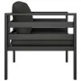 Sofá individual con cojines aluminio antracita von , Modulare Sofas für den Außenbereich - Ref: Foro24-49241, Preis: 211,30 €...