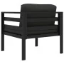 Sofá individual con cojines aluminio antracita von , Modulare Sofas für den Außenbereich - Ref: Foro24-49241, Preis: 211,30 €...