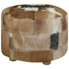 Puf de piel genuina redondo 50x50x45 cm von , Osmanen - Ref: Foro24-244548, Preis: 179,81 €, Rabatt: %