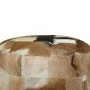 Puf de piel genuina redondo 50x50x45 cm de , Otomanas - Ref: Foro24-244548, Precio: 171,42 €, Descuento: %