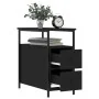 Mesita de noche madera de ingeniería negro 30x60x60 cm de , Mesitas de noche - Ref: Foro24-826063, Precio: 63,66 €, Descuento: %