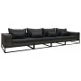 Set de sofás de jardín con cojines 4 pzas ratán sintético gris by , Outdoor sofas - Ref: Foro24-49530, Price: 648,39 €, Disco...