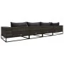 Set de sofás de jardín con cojines 4 pzas ratán sintético gris by , Outdoor sofas - Ref: Foro24-49530, Price: 648,39 €, Disco...