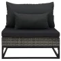 Set de sofás de jardín con cojines 4 pzas ratán sintético gris by , Outdoor sofas - Ref: Foro24-49530, Price: 648,39 €, Disco...
