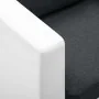 Sofá de 3 plazas de cuero sintético blanco y gris oscuro by , Sofas - Ref: Foro24-247175, Price: 377,52 €, Discount: %