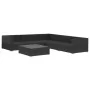 Set muebles de jardín 6 piezas y cojines ratán sintético negro von , Gartensets - Ref: Foro24-46772, Preis: 604,92 €, Rabatt: %