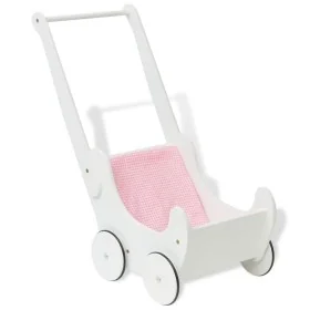 Cochecito de muñecas madera 53x25,7x50 cm blanco by , Toys of professions and roles - Ref: Foro24-80177, Price: 43,14 €, Disc...