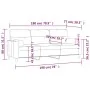 Sofá de 3 plazas con cojines tela rojo tinto 180 cm by , Sofas - Ref: Foro24-3200835, Price: 274,15 €, Discount: %