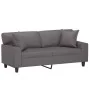 Sofá de 2 plazas con cojines cuero sintético gris 140 cm von , Sofas - Ref: Foro24-3200868, Preis: 301,68 €, Rabatt: %