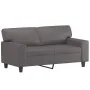 Sofá de 2 plazas con cojines cuero sintético gris 120 cm by , Sofas - Ref: Foro24-3200863, Price: 241,44 €, Discount: %