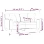 Sofá de 2 plazas con cojines cuero sintético gris 120 cm by , Sofas - Ref: Foro24-3200863, Price: 241,44 €, Discount: %